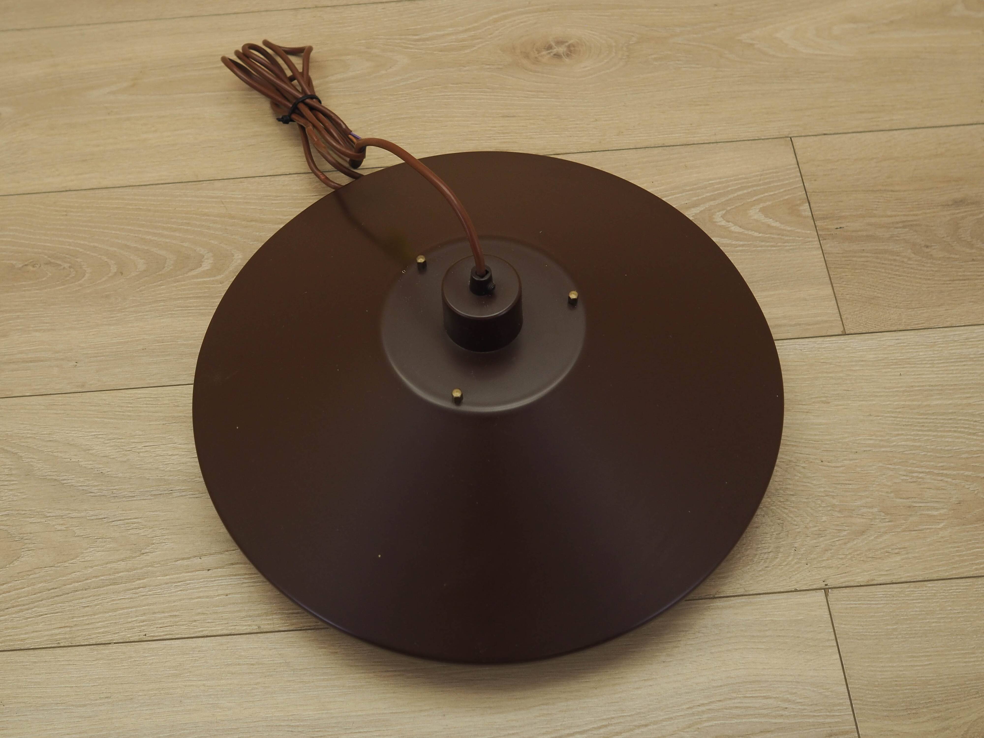 Danish pendant lamp with tiered metal shade, 1960s