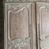 Armoire en chêne cérusé 19ème.