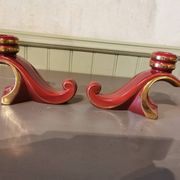 Paire de bougeoirs vintage