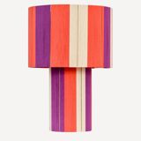 Large table lamp the Elegant coral plum