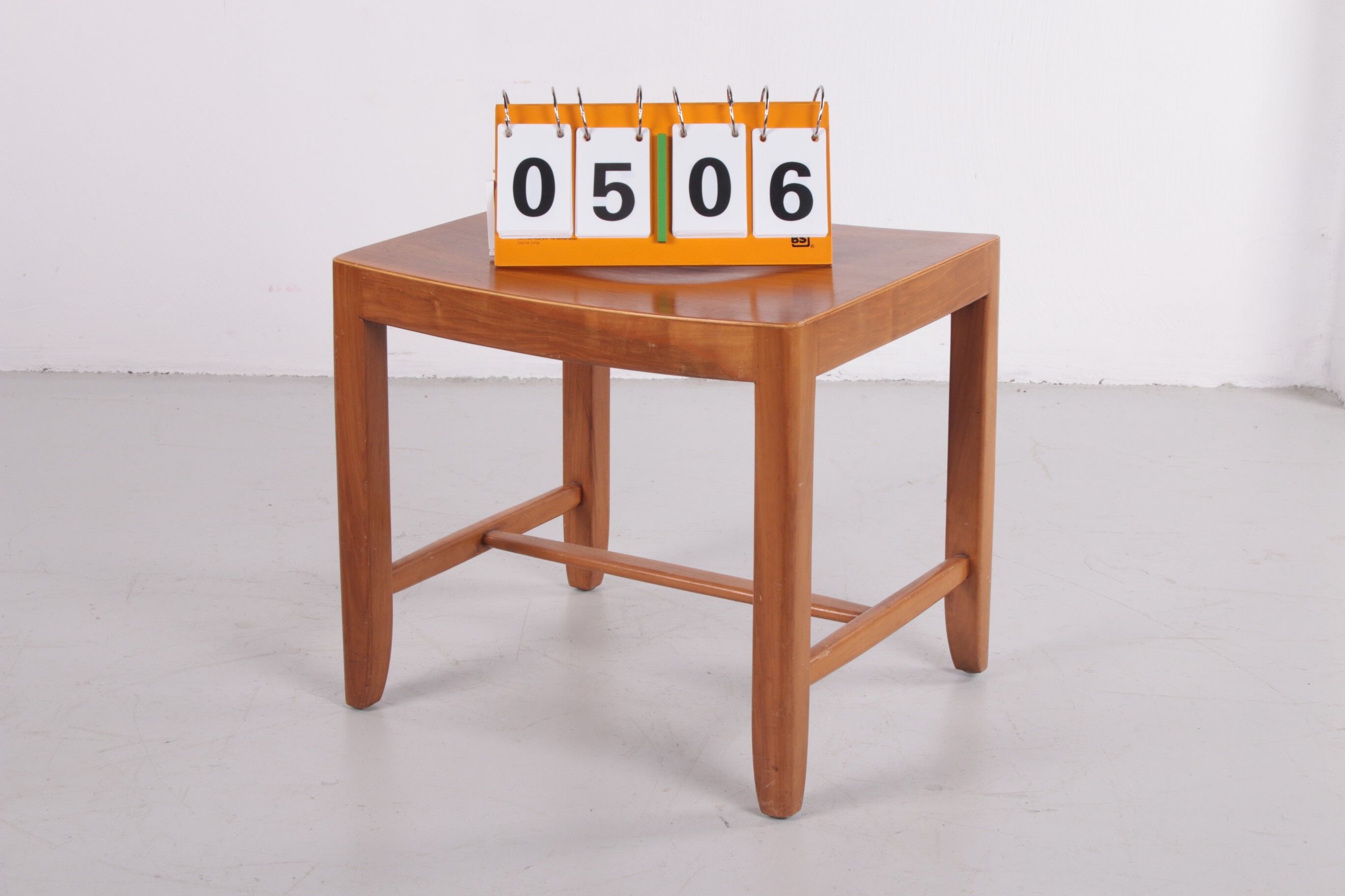 Danish beech wood sidetable / stool, 1960s
