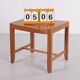 Danish beech wood sidetable / stool, 1960s
