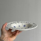 6 Myott plates in English porcelain, blue and white floral pattern