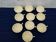 10 cups Digoin Sarreguemines model 9183 67 diam 8 cm
