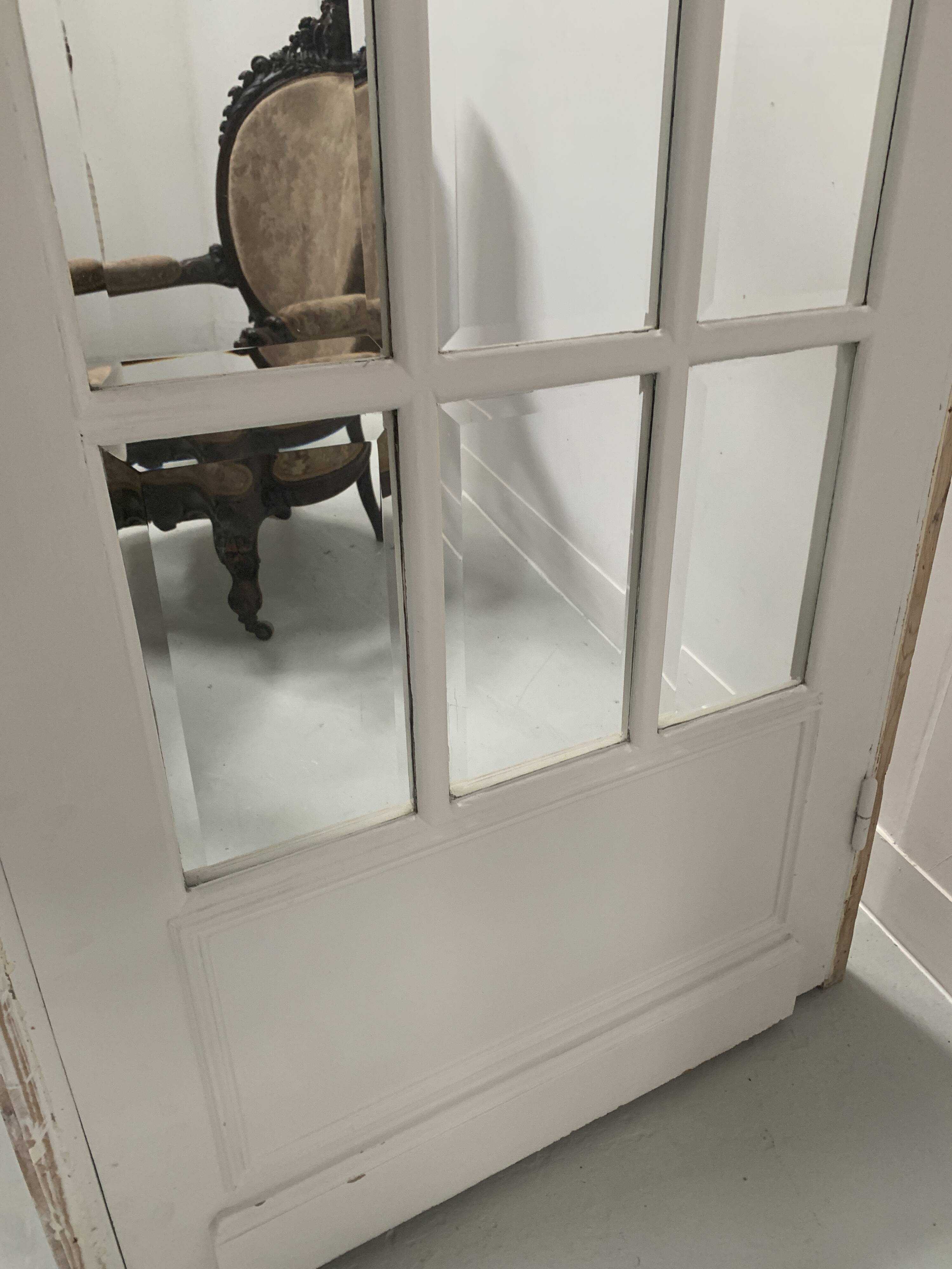 Partition doors A Small beveled tiles 20th century