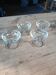 4 petites coupes anciennes en verre