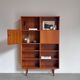 Vintage high bookcase teak Omann Jun