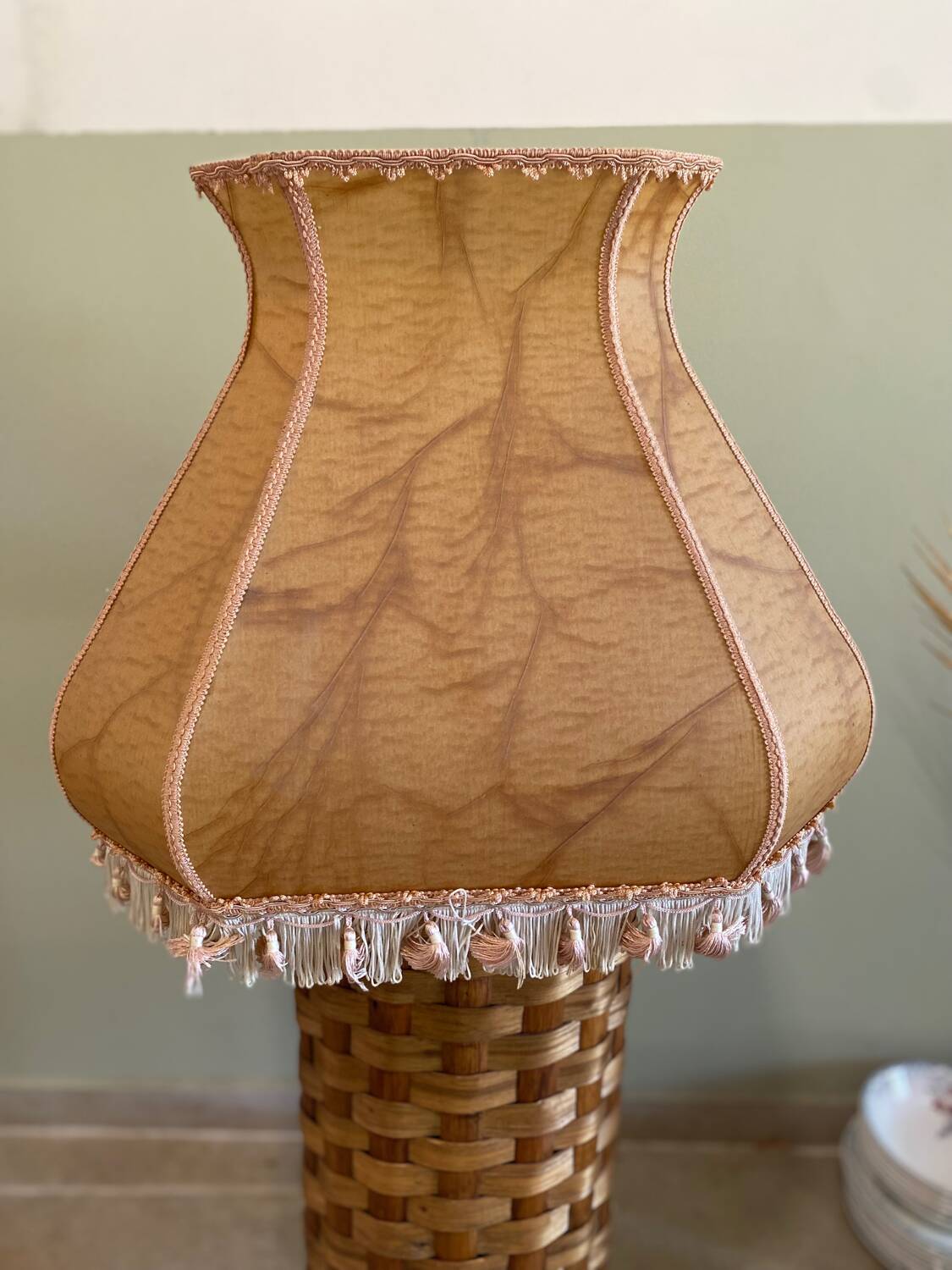 Large art deco lampshade