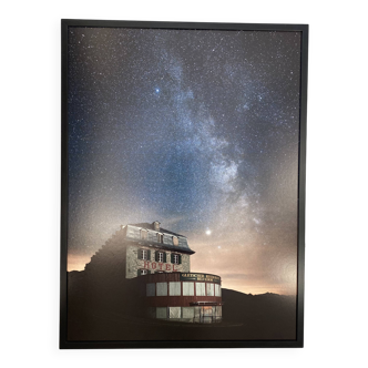 Abandoned hotel at the Furka Pass — framed photograph in limited edition