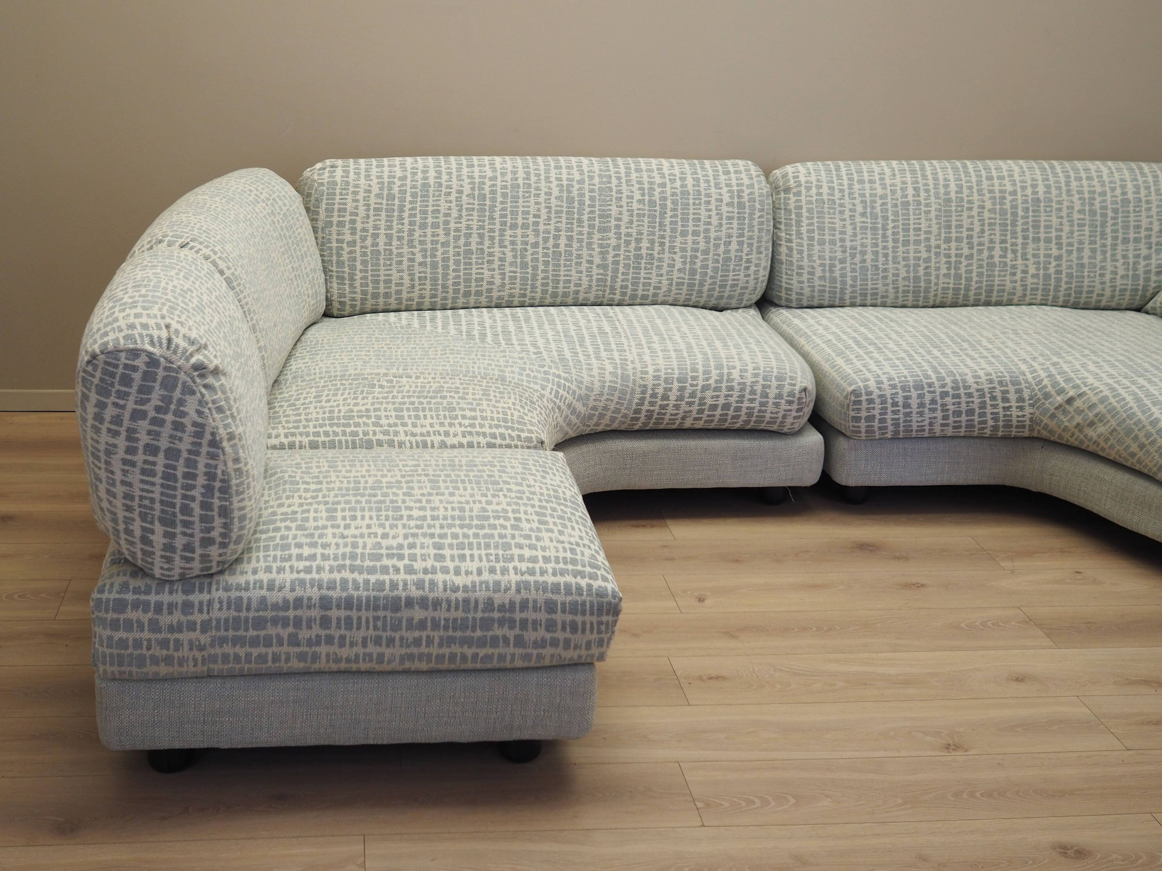 Modular corner sofa, Italian design, 1970s, production: Italy