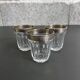Lot de 3 verres anciens décor argent