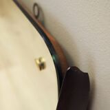 Mirror in mahogany frame, Italian design, 1970s, production: Italy