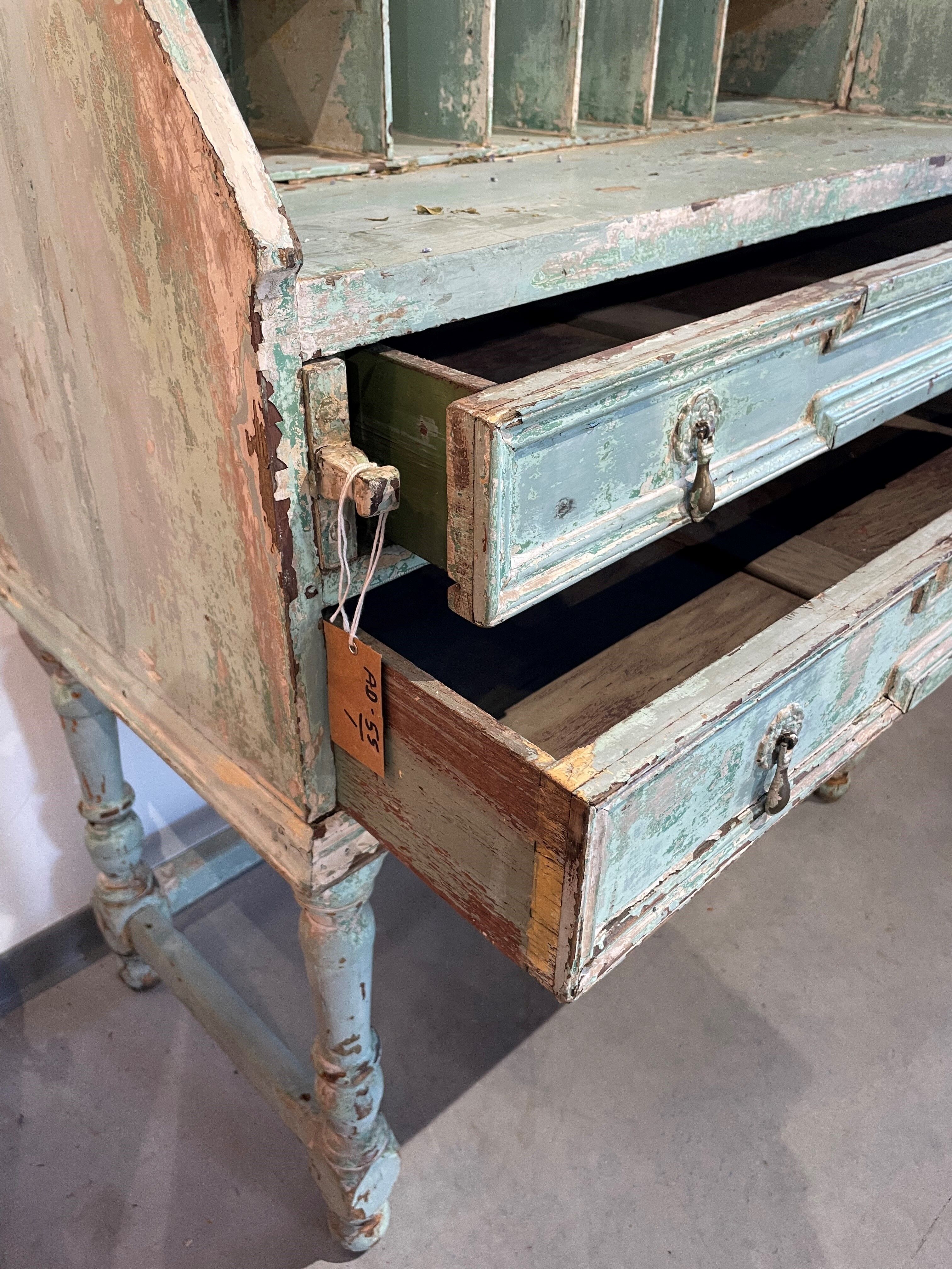 Secretary in ancient teak