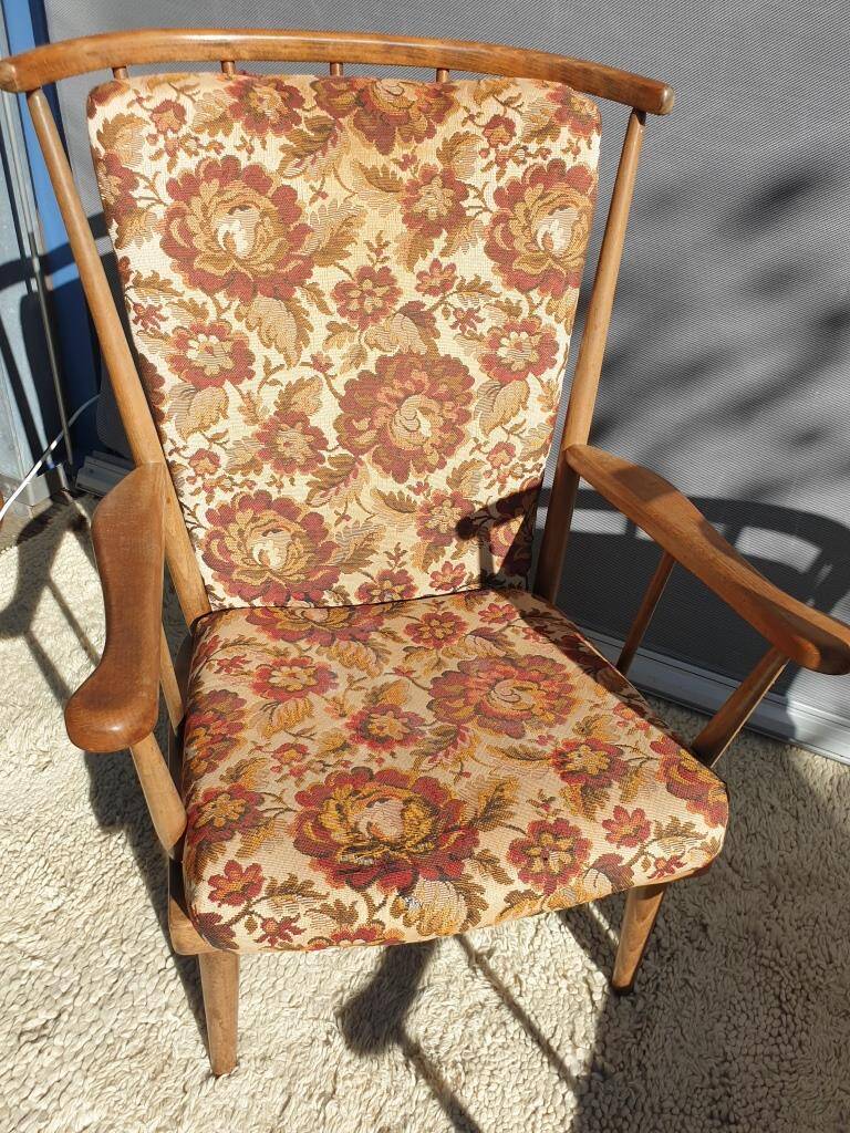 Paire fauteuils éventail esprit scandinave Baumann