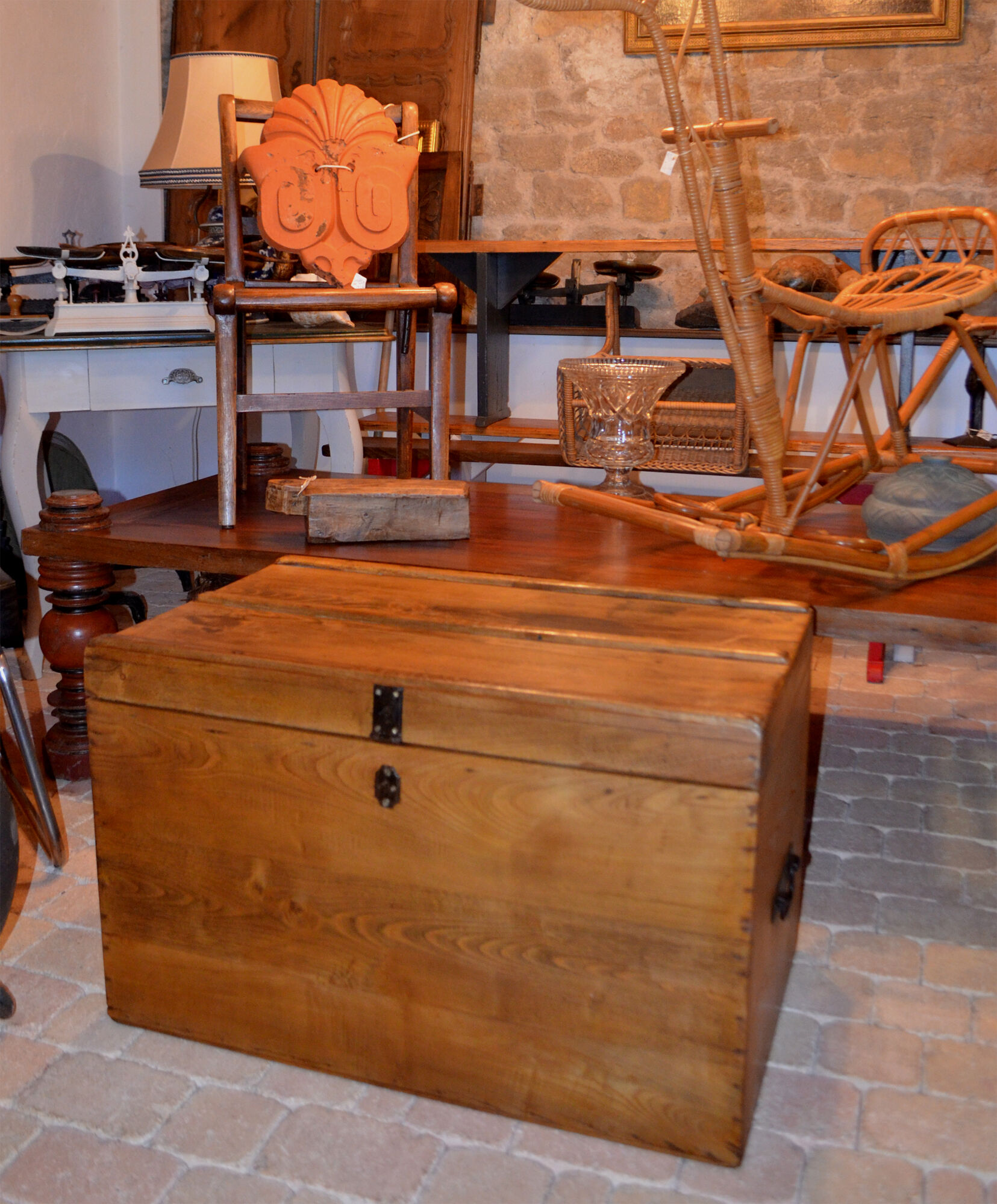 Large oak chest