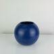 Blue ceramic round vase Asa West Germany, vintage