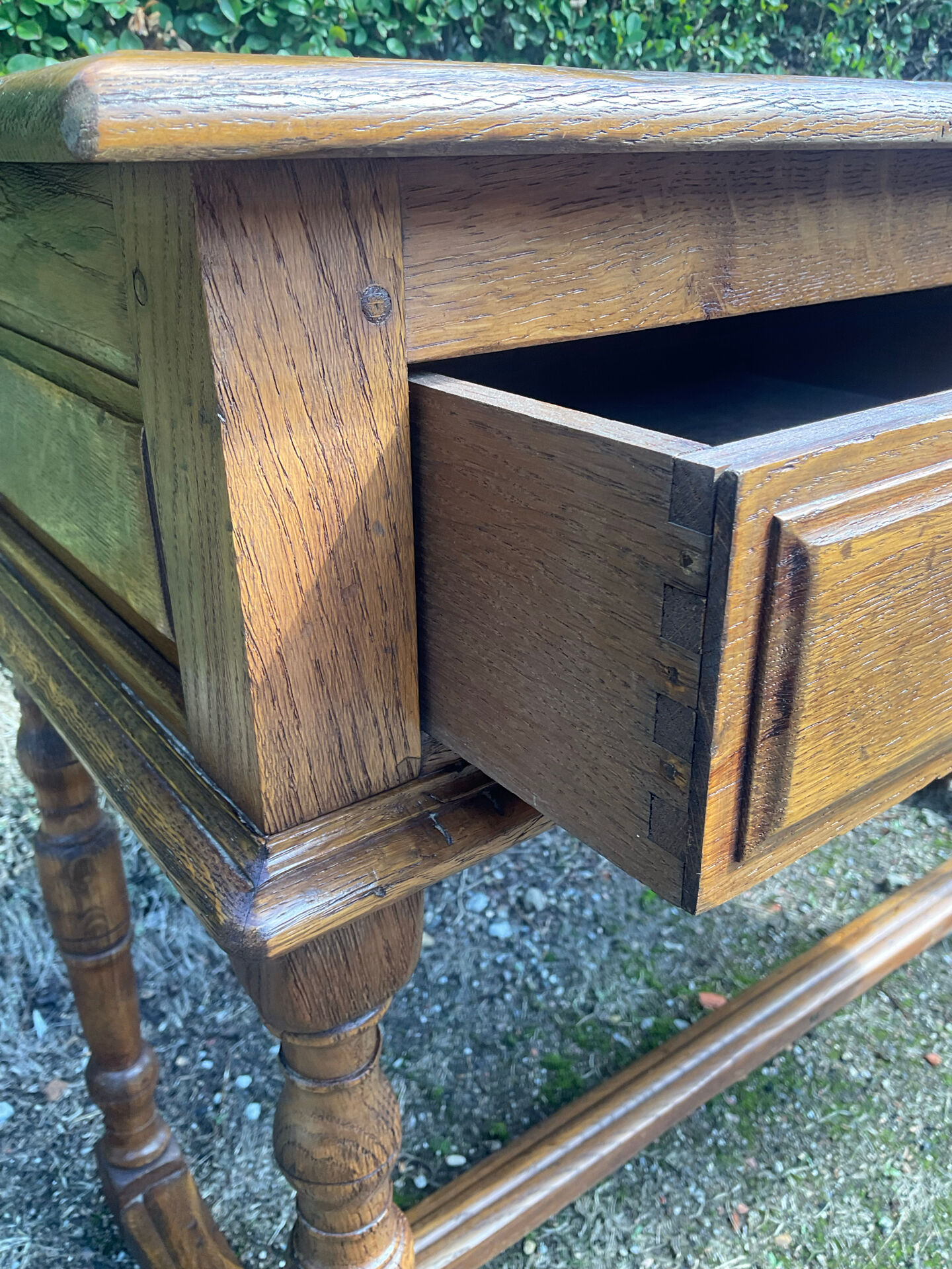Ancienne console de ferme en bois Massif