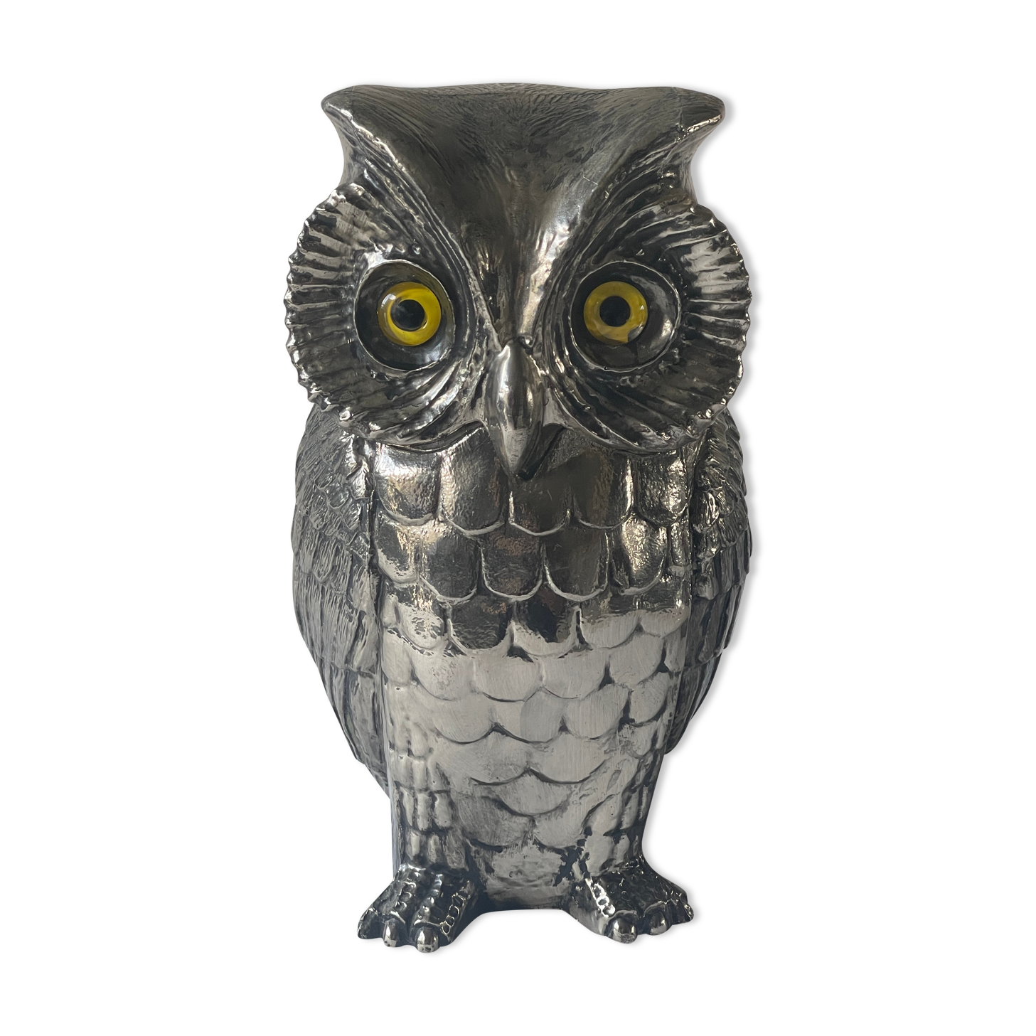 Vintage zoomorphic owl ice bucket