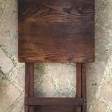 Old small table wooden folding