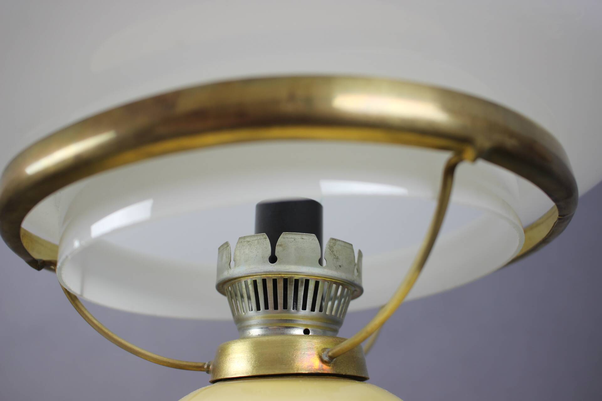 Mid-century Large Table Lamp from Valašské Meziříčí, Czechoslovakia, 1960s