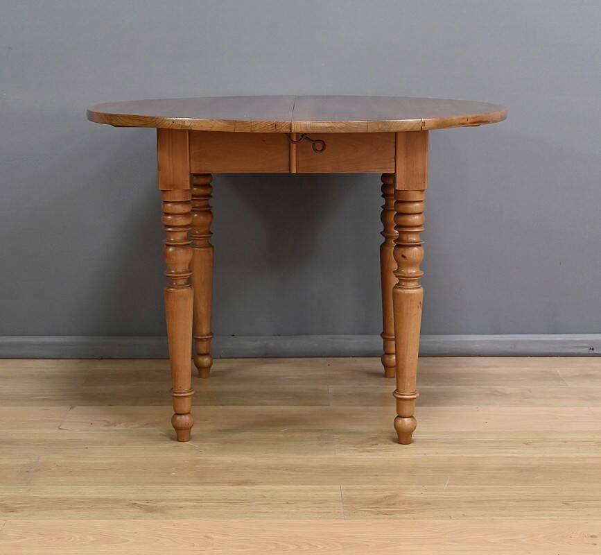 Cherrywood Extending Table, Louis-Philippe Style – 1900