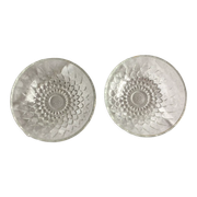 Lot de 2 coupelles verre épais vintage