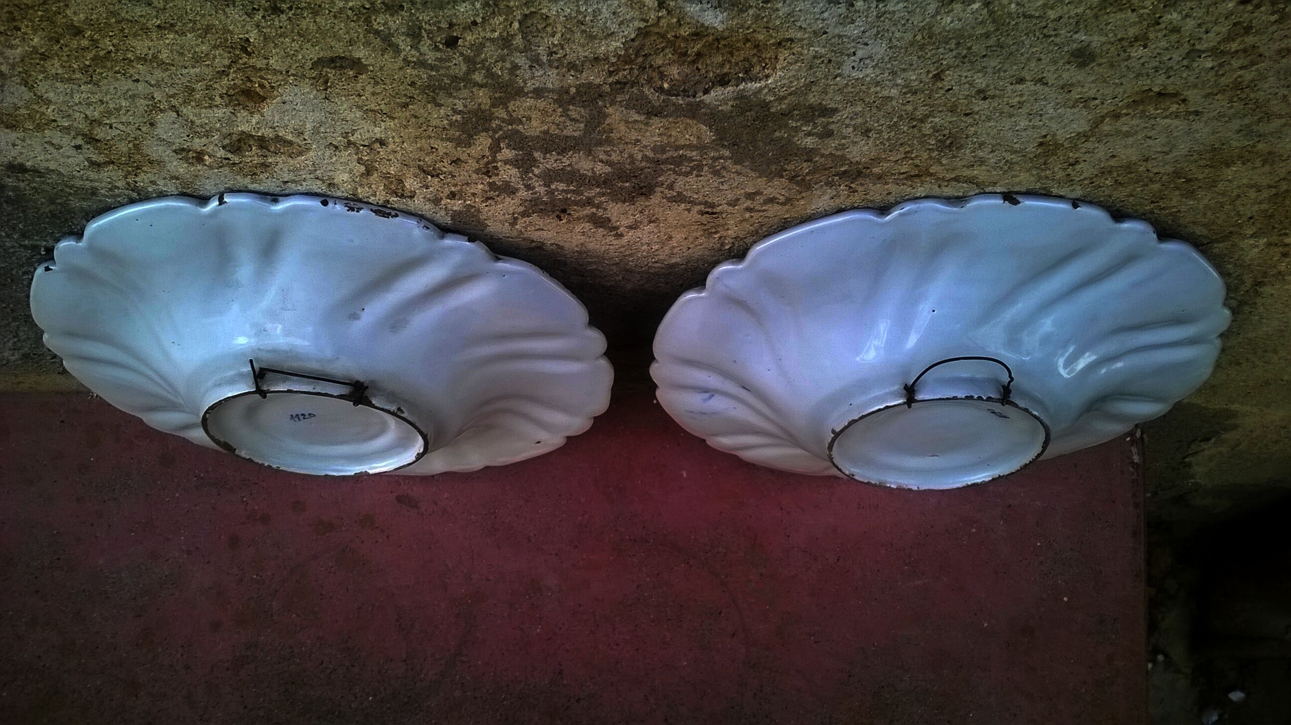 Pair of old Delf wall plates