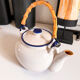 Teapot in sandstone and rose handle