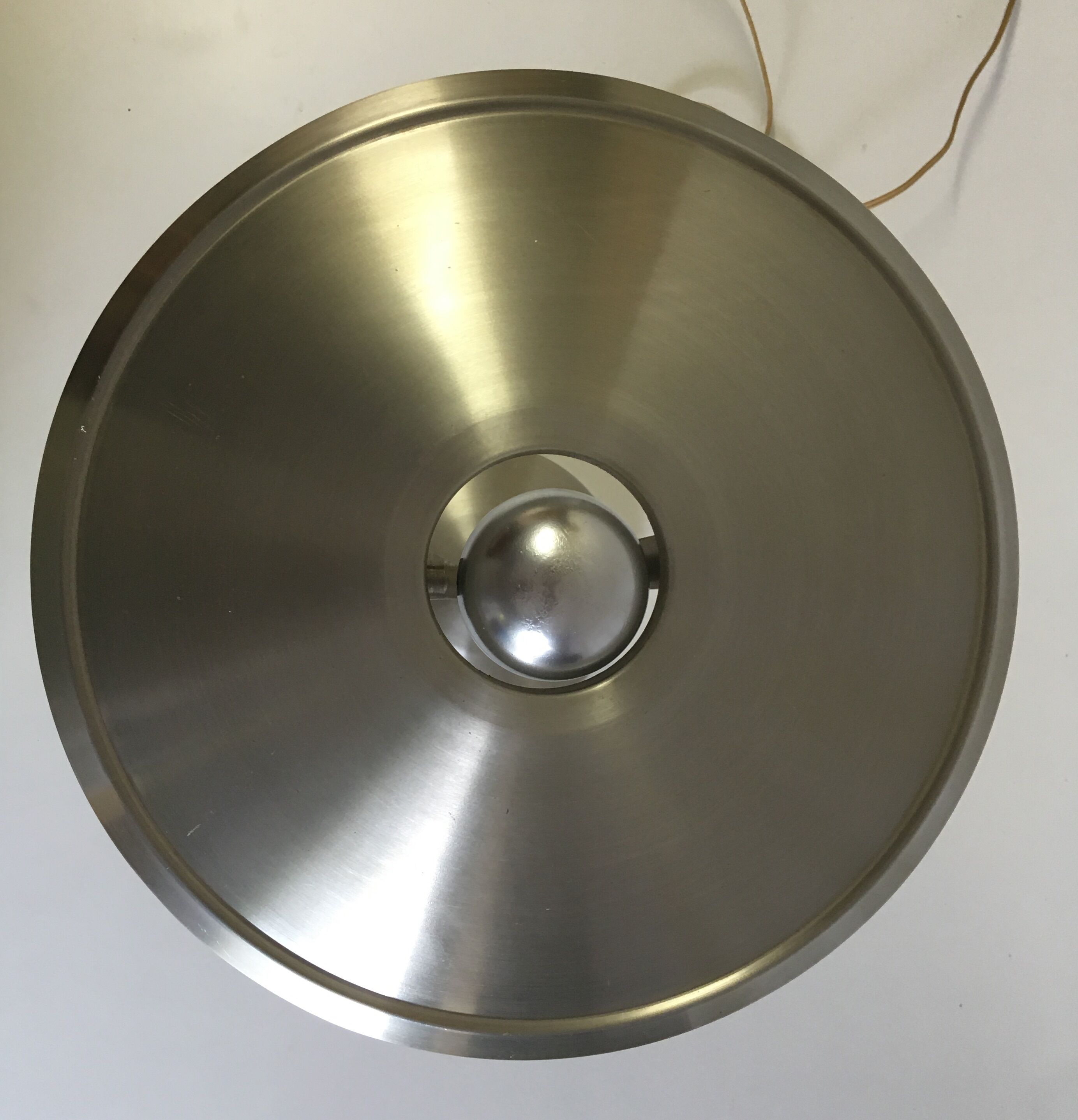 Aluminium "mushroom" desk lamp mid. 20th