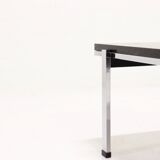 Mid century grey limestone and chrome coffee table 1960