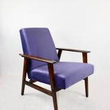 Fauteuil Vintage Renard Violet Indigo, 1970s