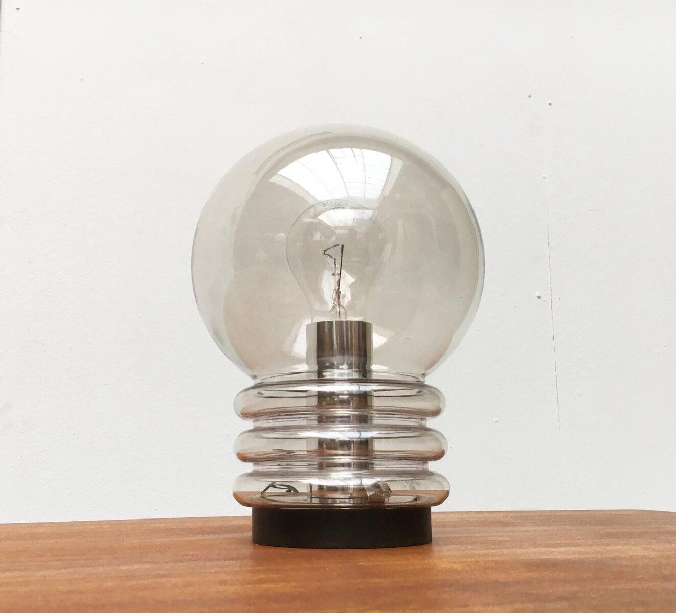 Vintage 1970s German space age table lamp by Limburg.