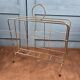 Vintage brass magazine rack – Wire design – 1950s/60s