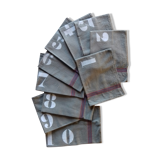 10 torchons kaki numérotés
