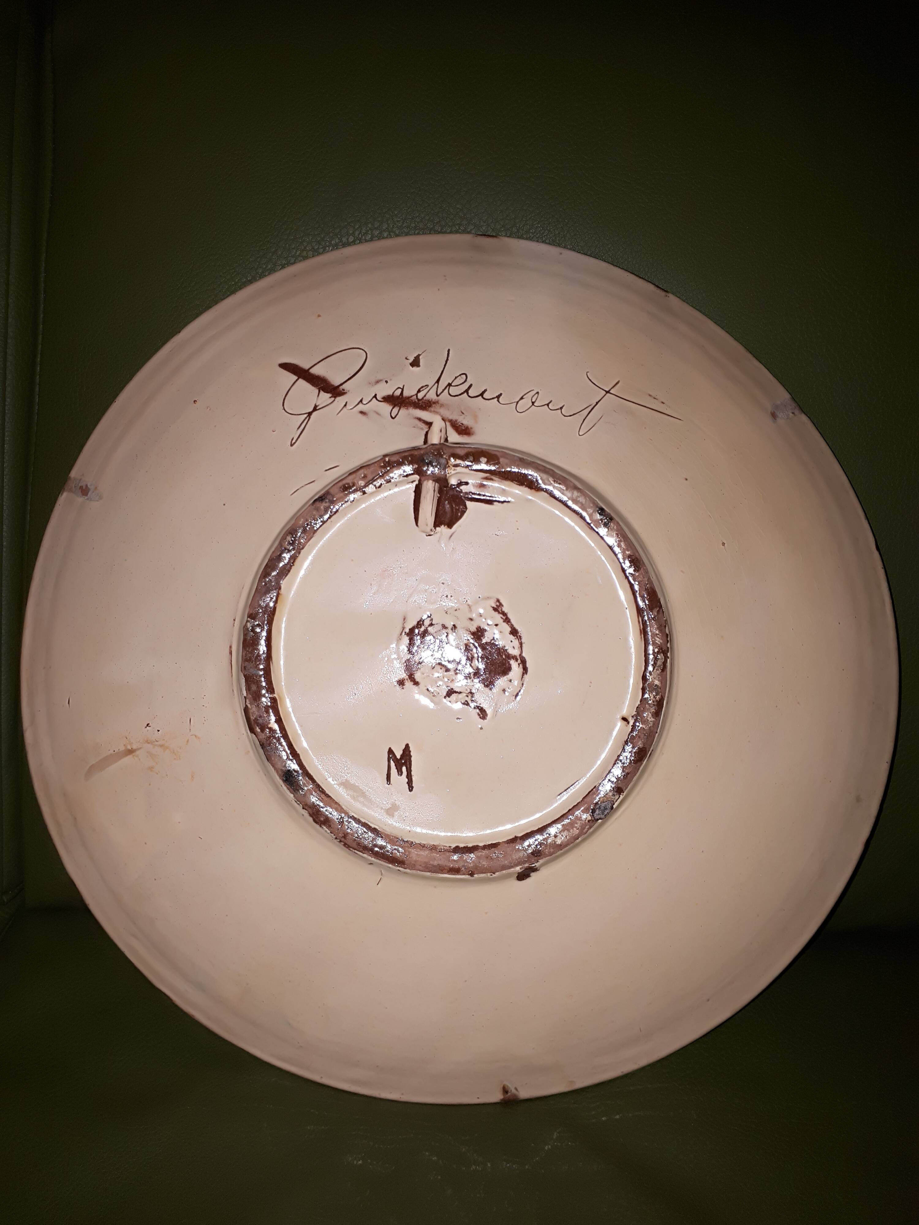 Ceramic wall plate puigdemont