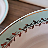 Lunéville Pierrefonds deep plates, gilding and golden foliage