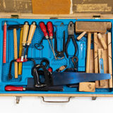 Boîte à outils vintage kids tout en acier