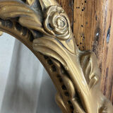 Rococo style mirror in wood and gilded stucco