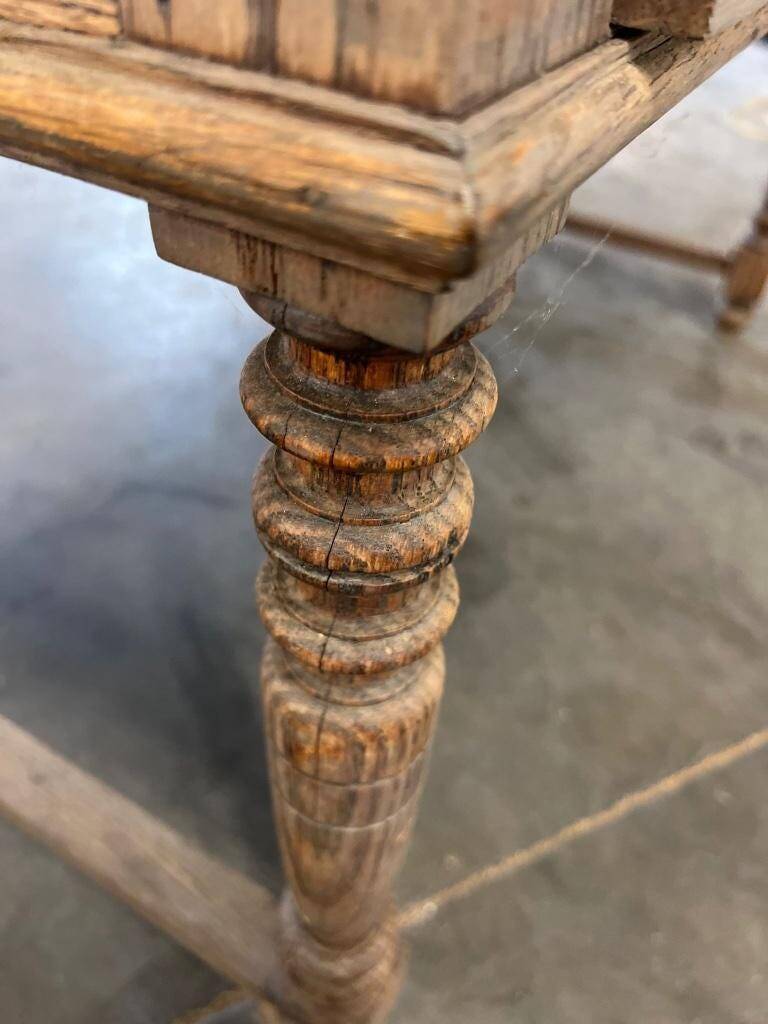 Antique wooden desk/side table with drawers