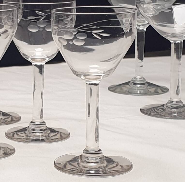 Prlncess House Heritage 30 Piece Etched Crystal Stemware Set