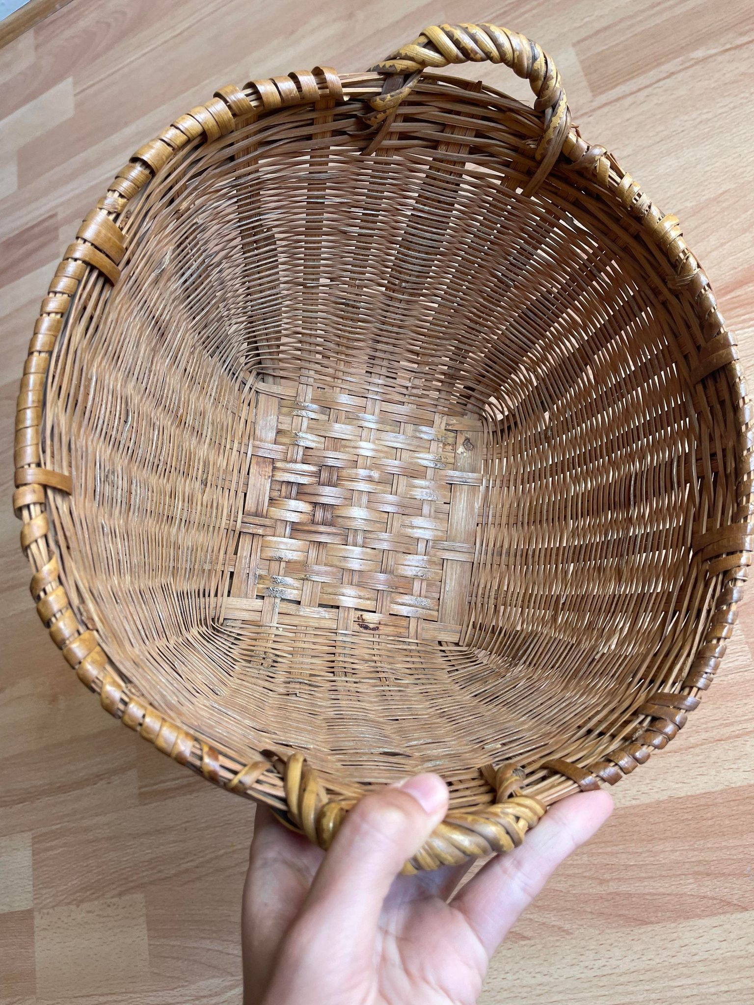 Wicker pot cover