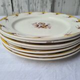 Boch La Louvière 7 assiettes plates