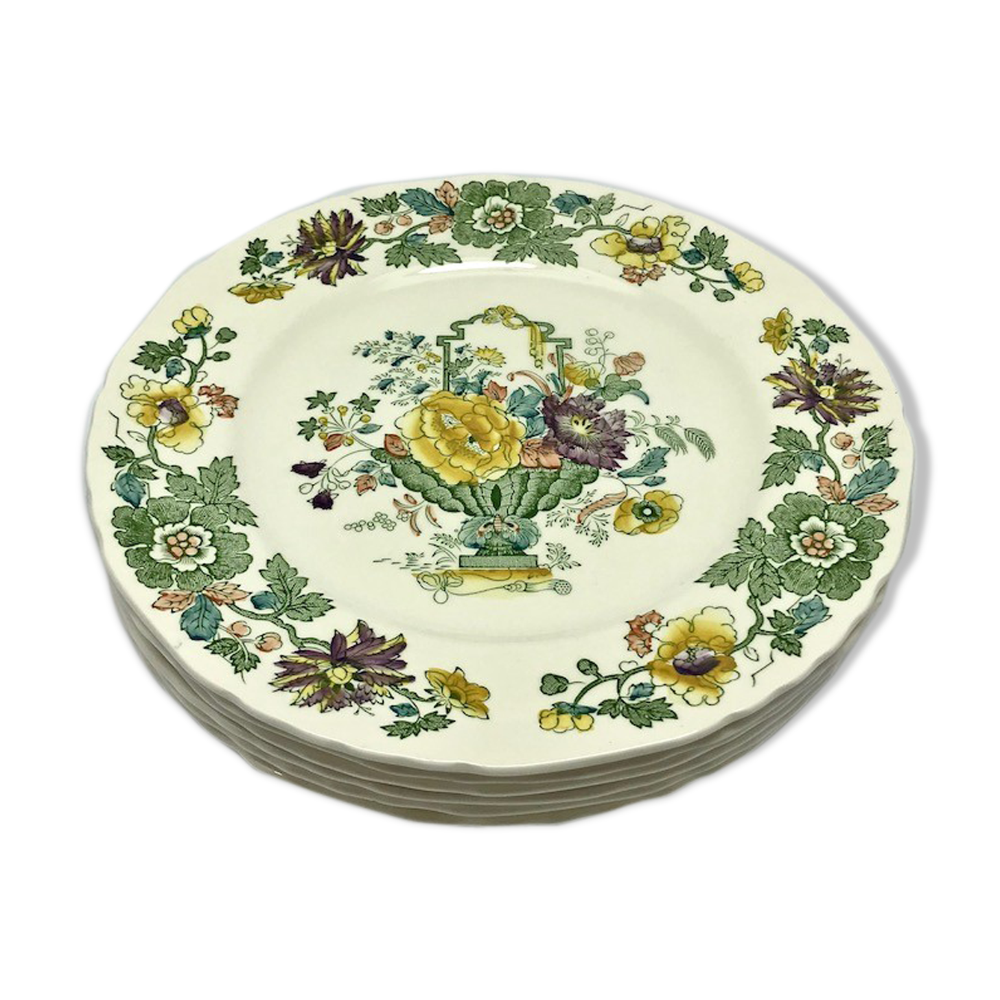Six Mason's "Strathmore" plates