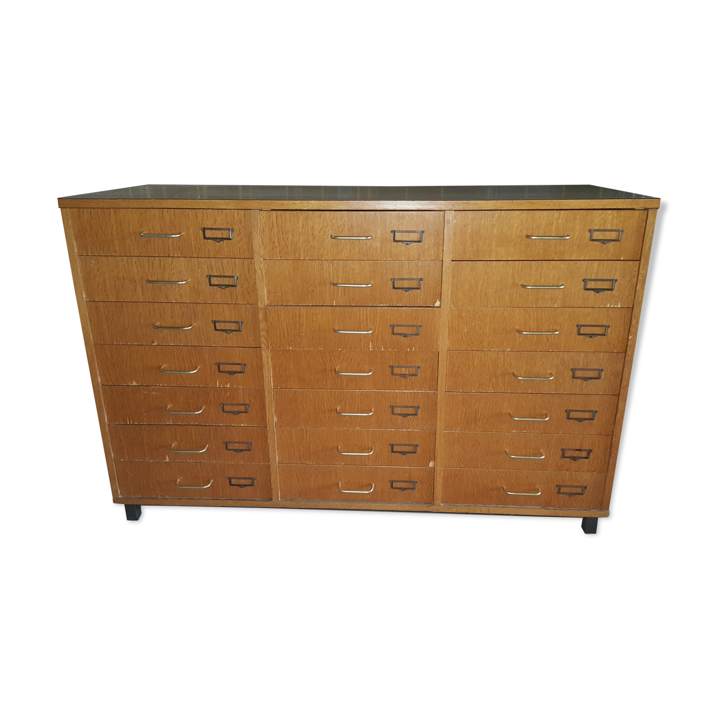 Meuble a tiroirs vintage ecole