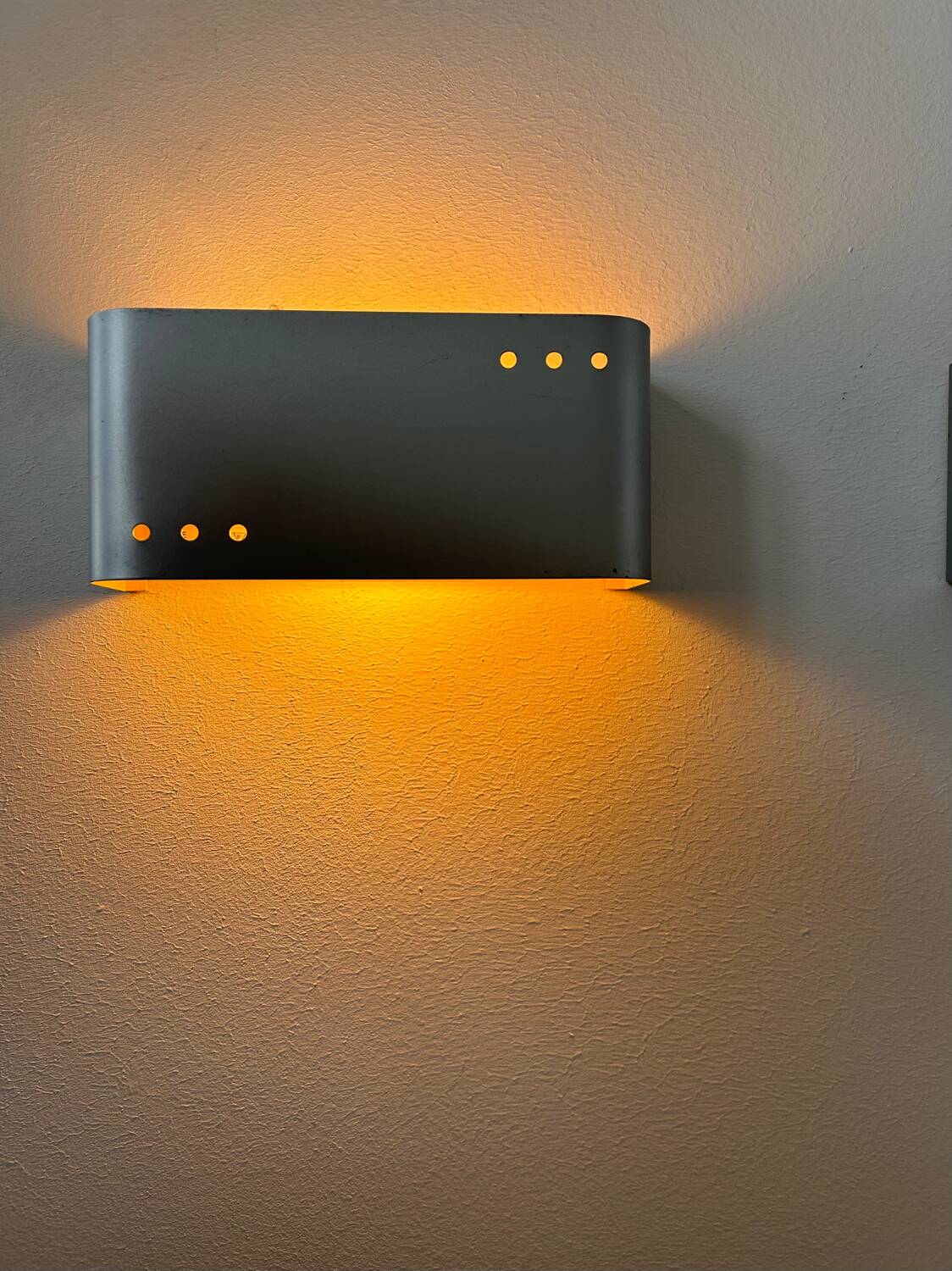 Pair of vintage wall lights, metal, France 1970