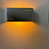 Pair of vintage wall lights, metal, France 1970