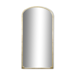 Miroir de magasin en bois laqué