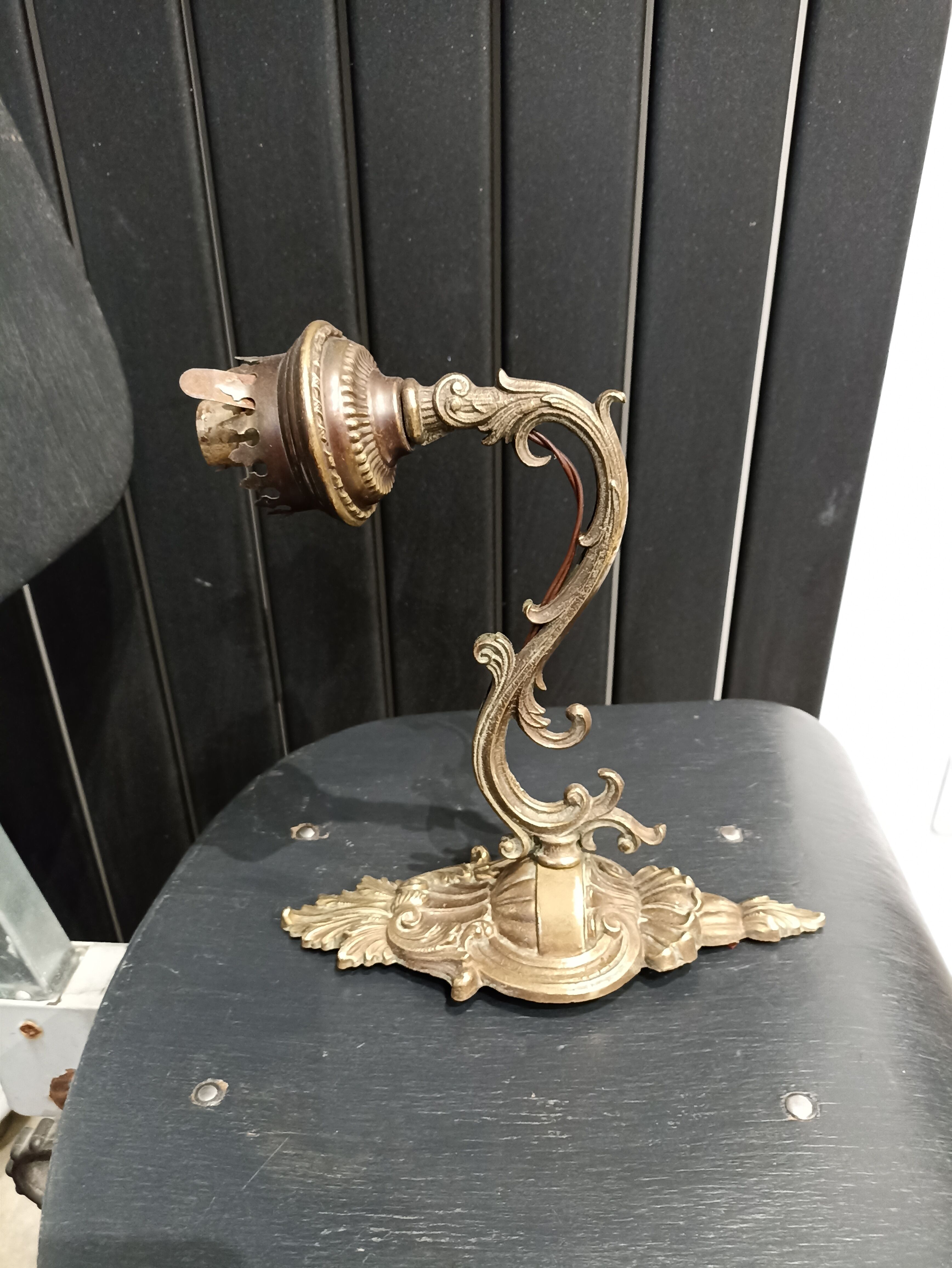 Brass wall light