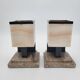 Pair of Marble Fireplace Trims/Bookends