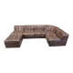 Vintage modular patchwork leather sofa DS11 by Desede, 1960s